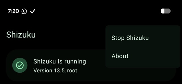 restart shizuku